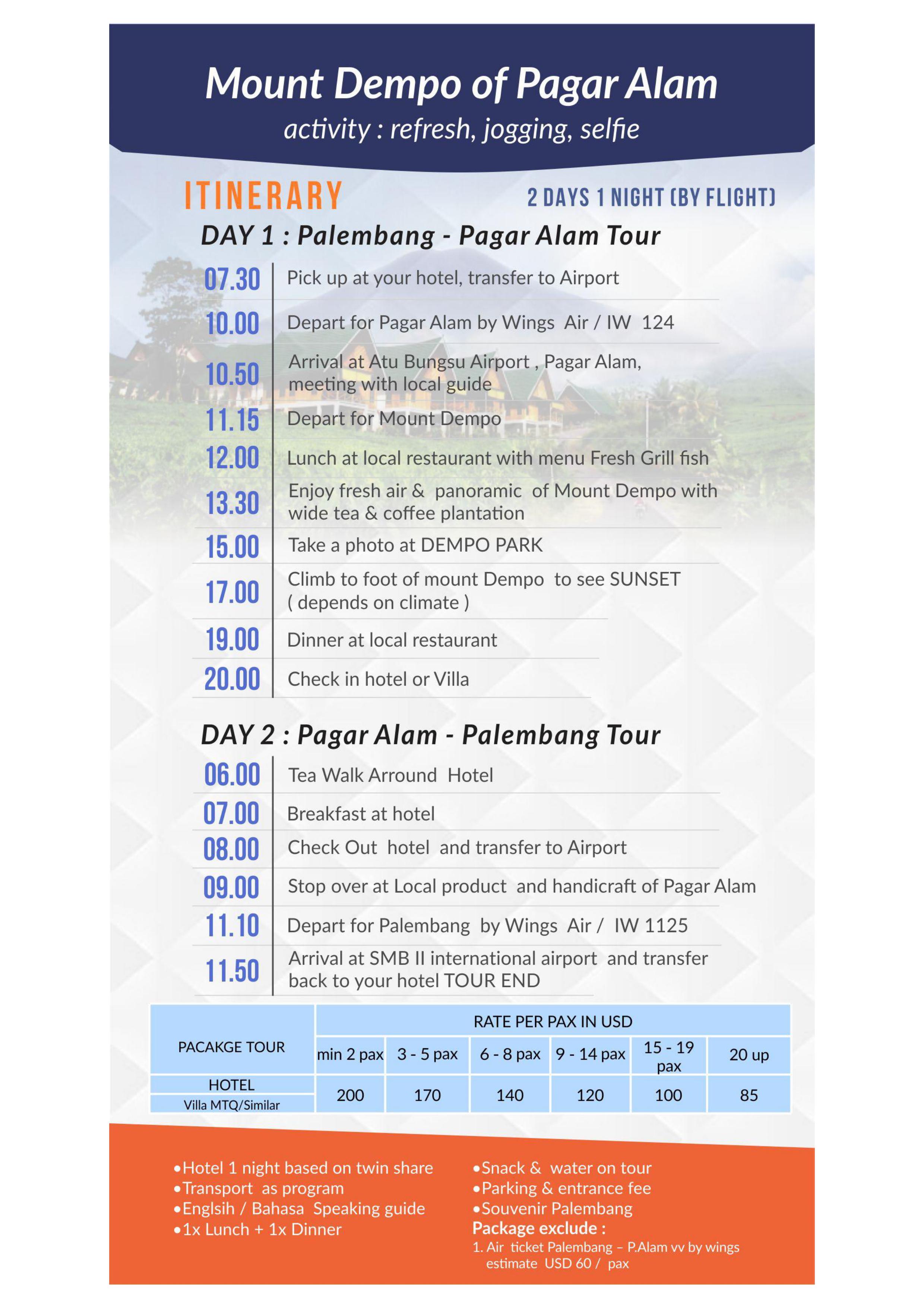 MOUNT DEMPO OF PAGAR ALAM FOR ASIAN GAMES